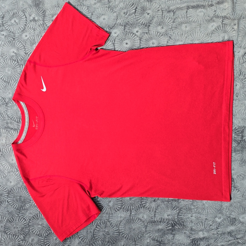 Men's Red Nike Dri-Fit T-Shirt